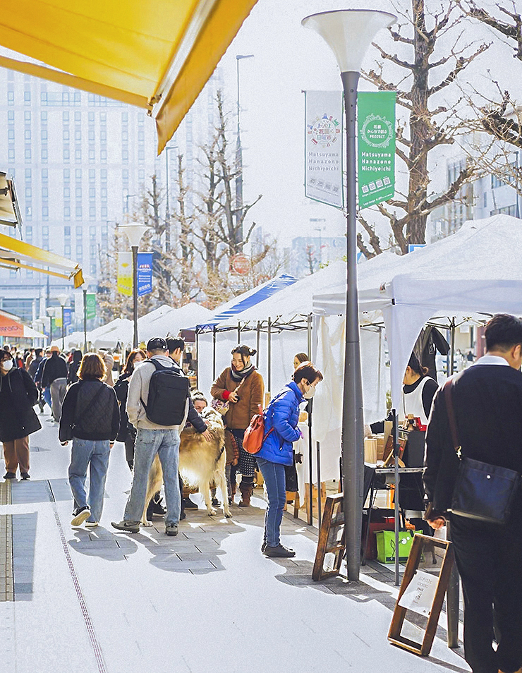 【お城下マルシェ 愛媛/松山市】 新年度の始まりには、花園町で「“新しい”を探して」！