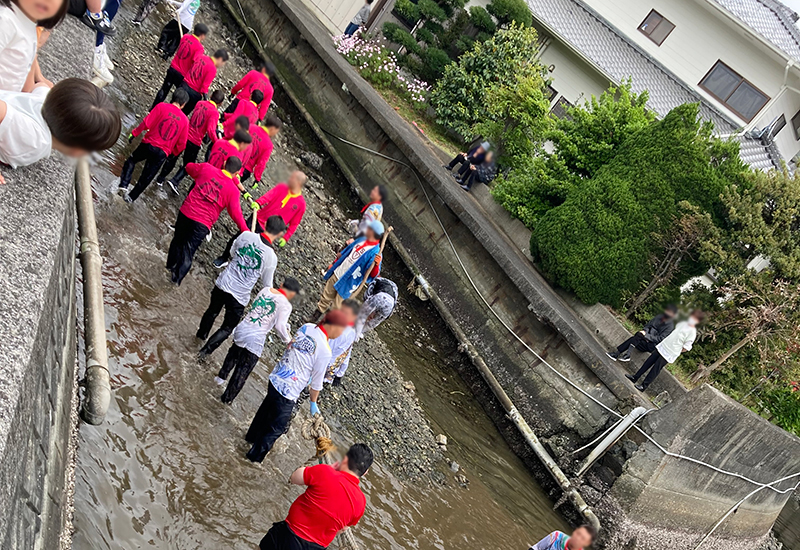 川名津柱松神事