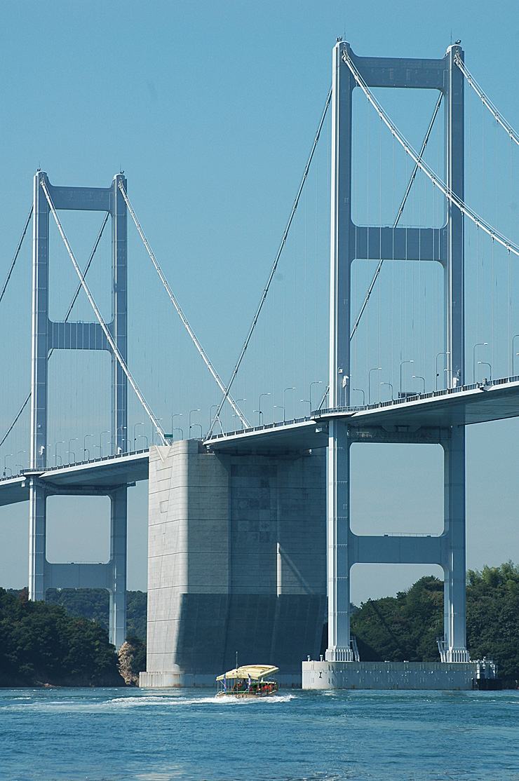 来島海峡遊覧船&来島海峡大橋塔頂体験