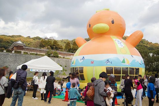 「しまぼう」のふわふわ遊具もありました