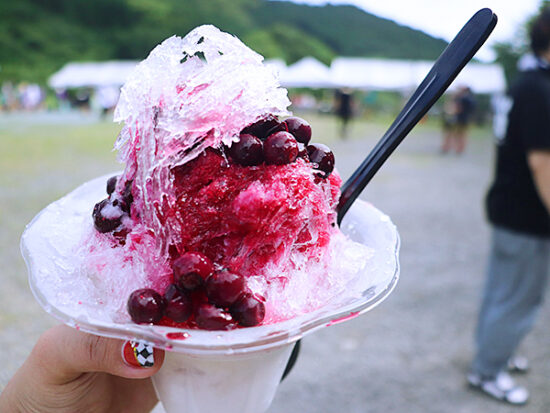 熱中症対策も万全に♪自然に囲まれて夏らしさを感じました。