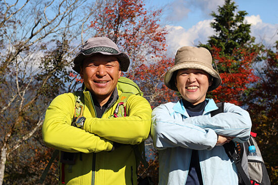 「ちょこっと山歩き婚活」の命名は松本さんの奥様。すてきなご夫婦にあやかりたい！