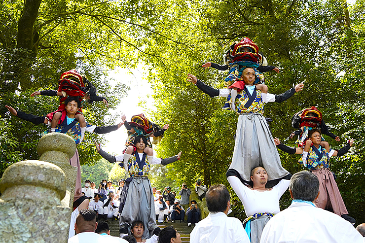 今治地方春祭り 愛媛/今治市】 圧巻の“継ぎ獅子”で春をお祝い | イマナニ