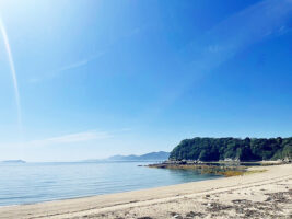 【七五三ヶ浦 （しめがうら） 海岸 愛媛/今治市】 箱庭のような静かな入り江で夏の時間を満喫