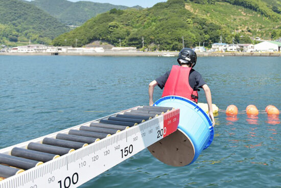 奥地の海のかーにばる人間カーリング写真
