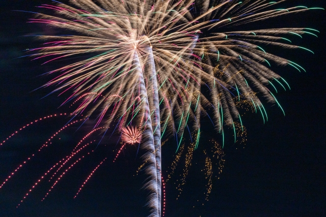 森松観月祭の花火