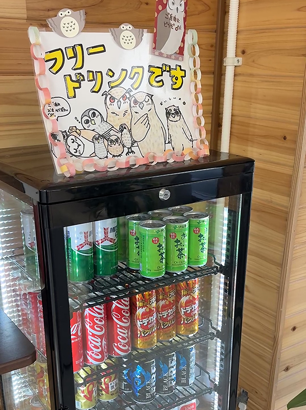 フクロウカフェ「ペコの杜」フリードリンク