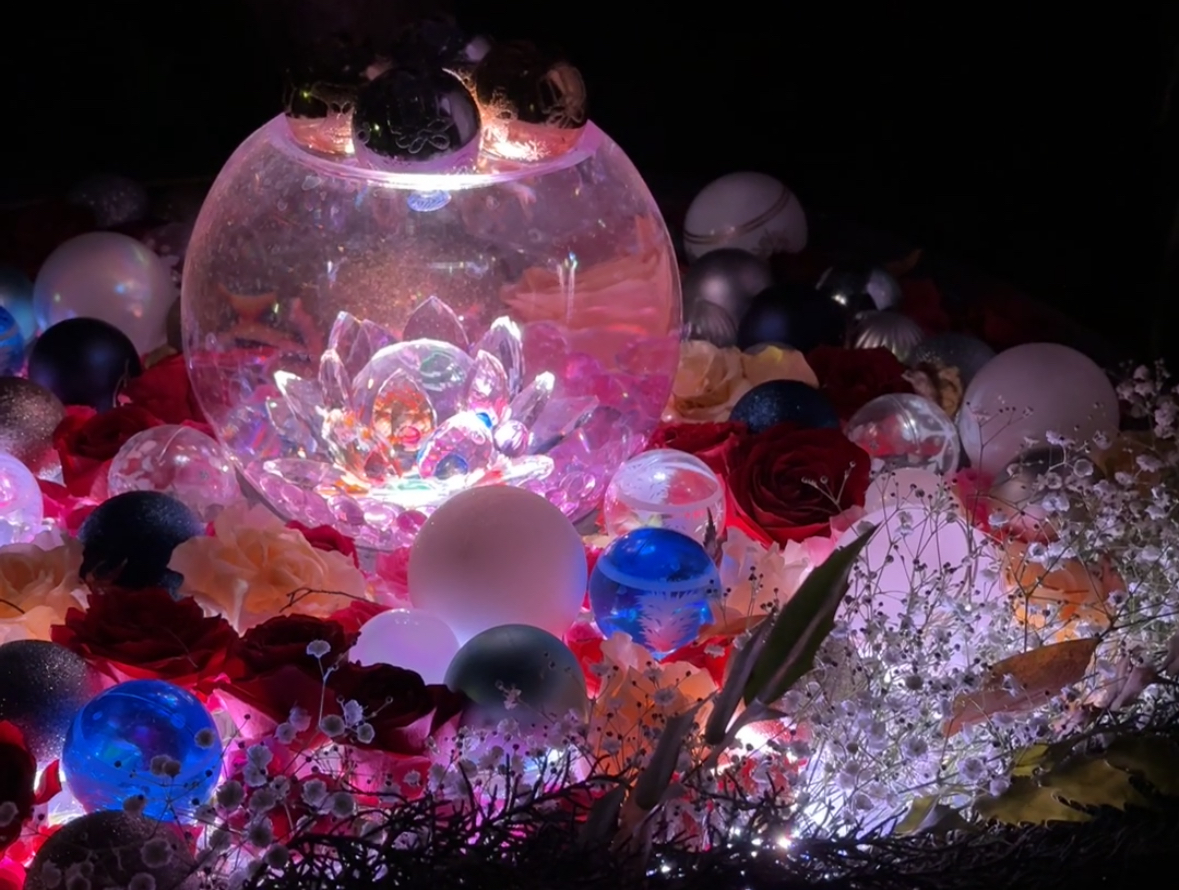 長建寺の花手水