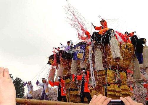 【上原太鼓台・萩生東太鼓台創建30周年記念イベント】 迫力の太鼓台が春を彩る！ 華やかな寄せ太鼓で心踊る春の祭り【愛媛/新居浜市】