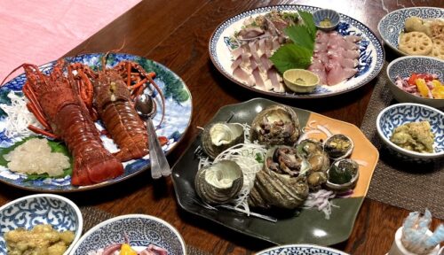 【民宿みちもと宿泊プラン】1日1組限定 旬の伊勢エビを味わう！（佐田岬体験博 愛媛/伊方町）