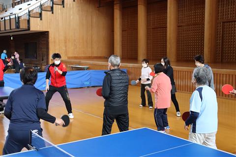 愛媛県武道館お気軽卓球教室