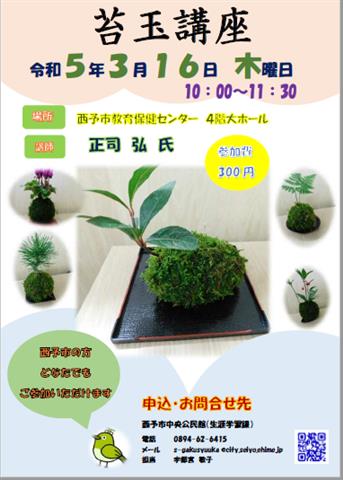 いきいき学級苔玉講座