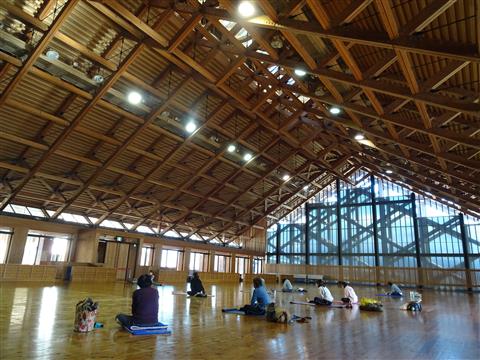 愛媛県武道館ミニリフレッシュヨガ教室