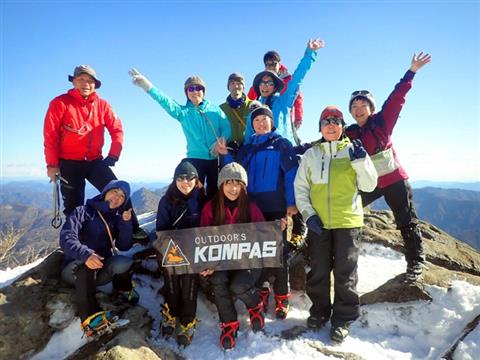 楽しく安全に雪山登山を楽しむ雪山チャレンジ教室 石鎚山