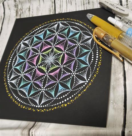 点描マンダラアート