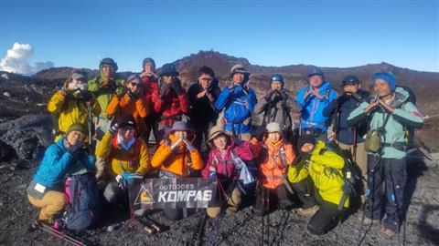 一合目から登る富士山チャレンジ(松山出発)